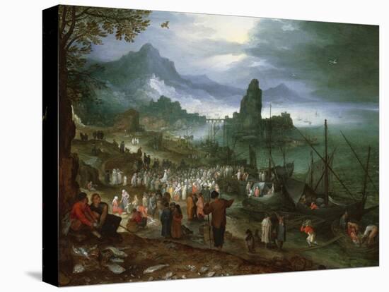 Christ Preaching on the Sea of Galilee-Jan Brueghel the Elder-Stretched Canvas