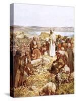 Christ Preaching to This Disciples and Others-William Brassey Hole-Stretched Canvas