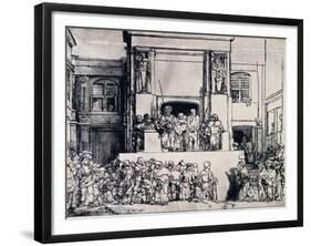 Christ Presented to the People, 1655-Rembrandt van Rijn-Framed Giclee Print