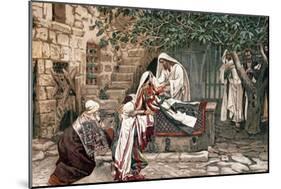 Christ Raising the Daughter of Jairus, Governor of the Synagogue, from the Dead, 1897-James Jacques Joseph Tissot-Mounted Giclee Print