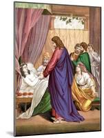 Christ Raising the Daughter of Jairus, Governor of the Synagogue, from the Dead, Mid 19th Century-null-Mounted Giclee Print