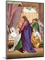 Christ Raising the Daughter of Jairus, Governor of the Synagogue, from the Dead, Mid 19th Century-null-Mounted Giclee Print