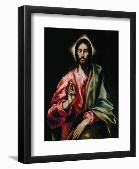 Christ Redeemer, 1610-1614-El Greco-Framed Giclee Print