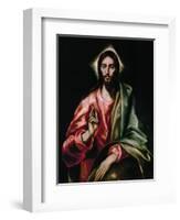 Christ Redeemer, 1610-1614-El Greco-Framed Giclee Print