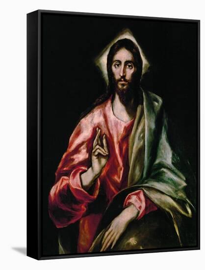 Christ Redeemer, 1610-1614-El Greco-Framed Stretched Canvas