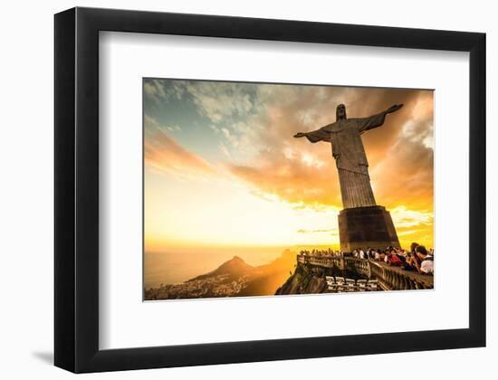 Christ Redeemer Rio De Janeiro-null-Framed Art Print