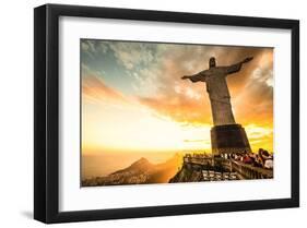 Christ Redeemer Rio De Janeiro-null-Framed Art Print