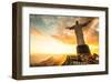 Christ Redeemer Rio De Janeiro-null-Framed Art Print