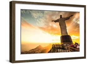 Christ Redeemer Rio De Janeiro-null-Framed Art Print