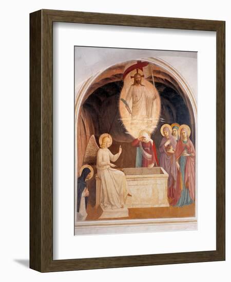 Christ Resurrected or The Message of the Angel-Beato Angelico-Framed Art Print