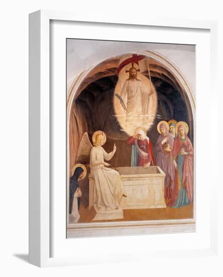 Christ Resurrected or The Message of the Angel-Beato Angelico-Framed Art Print