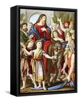 Christ Riding into Jerusalem on an Ass, C1860-null-Framed Stretched Canvas