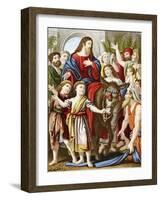 Christ Riding into Jerusalem on an Ass, C1860-null-Framed Giclee Print
