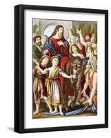 Christ Riding into Jerusalem on an Ass, C1860-null-Framed Giclee Print