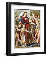Christ Riding into Jerusalem on an Ass, C1860-null-Framed Premium Giclee Print