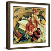 Christ Rising from the Tomb, the Wings of the Wurzach Altar, 1437-Hans Multscher-Framed Giclee Print