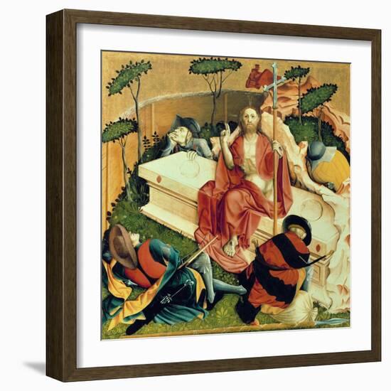 Christ Rising from the Tomb, the Wings of the Wurzach Altar, 1437-Hans Multscher-Framed Giclee Print