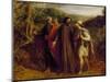 Christ's Appearance to the Two Disciples Journeying to Emmaus, 1835-John Linnell-Mounted Giclee Print