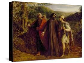 Christ's Appearance to the Two Disciples Journeying to Emmaus, 1835-John Linnell-Stretched Canvas