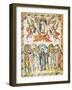 Christ's Ascension, Miniature from the Rabula Gospels, Syria 6th Century-null-Framed Giclee Print