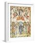 Christ's Ascension, Miniature from the Rabula Gospels, Syria 6th Century-null-Framed Giclee Print