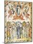 Christ's Ascension, Miniature from the Rabula Gospels, Syria 6th Century-null-Mounted Giclee Print