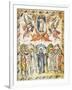 Christ's Ascension, Miniature from the Rabula Gospels, Syria 6th Century-null-Framed Giclee Print