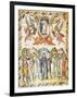 Christ's Ascension, Miniature from the Rabula Gospels, Syria 6th Century-null-Framed Giclee Print