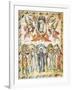 Christ's Ascension, Miniature from the Rabula Gospels, Syria 6th Century-null-Framed Giclee Print