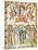 Christ's Ascension, Miniature from the Rabula Gospels, Syria 6th Century-null-Stretched Canvas