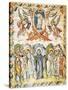 Christ's Ascension, Miniature from the Rabula Gospels, Syria 6th Century-null-Stretched Canvas