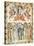 Christ's Ascension, Miniature from the Rabula Gospels, Syria 6th Century-null-Stretched Canvas