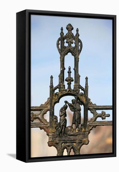 Christ's Baptism, Guerande, Loire Atlantique, Brittany, France-Godong-Framed Stretched Canvas