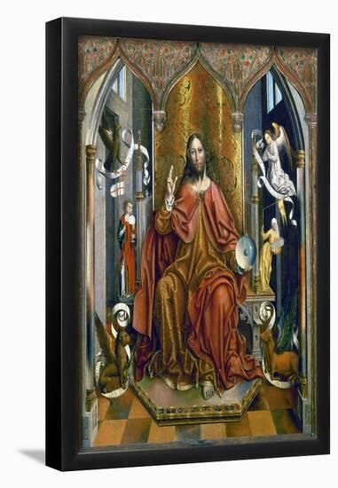 Christ's Blessing', 1494-1496, Mixed media on panel, 169 cm x 132 cm-Fernando Gallego-Framed Poster