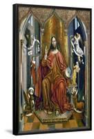 Christ's Blessing', 1494-1496, Mixed media on panel, 169 cm x 132 cm-Fernando Gallego-Framed Poster