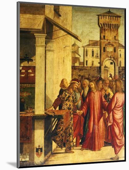 Christ's Calling of St Matthew-Vittore Carpaccio-Mounted Giclee Print