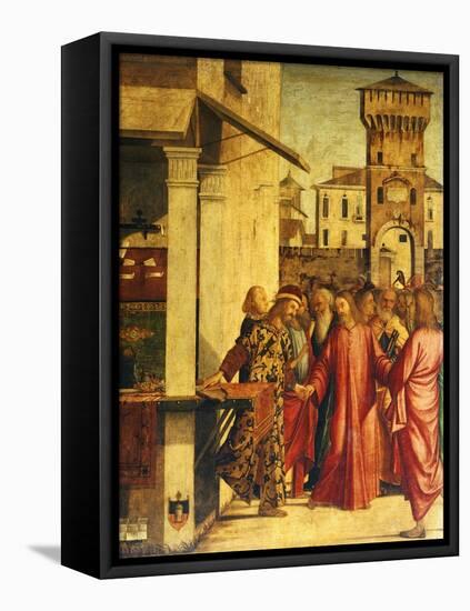 Christ's Calling of St Matthew-Vittore Carpaccio-Framed Stretched Canvas