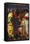 Christ's Charge to Saint Peter-Giuseppe Vermiglio-Framed Stretched Canvas