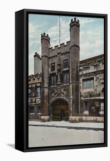 Christ's College Gateway-null-Framed Stretched Canvas