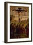 Christ's Crucifixion with St Francis of Assisi and St Jerome, Ca 1485-Francesco Francia-Framed Giclee Print