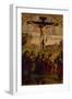 Christ's Crucifixion with St Francis of Assisi and St Jerome, Ca 1485-Francesco Francia-Framed Giclee Print