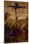 Christ's Crucifixion with St Francis of Assisi and St Jerome, Ca 1485-Francesco Francia-Mounted Giclee Print