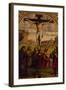 Christ's Crucifixion with St Francis of Assisi and St Jerome, Ca 1485-Francesco Francia-Framed Giclee Print