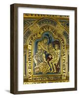Christ's Descent into Hell, Enamel, Verdun Altar, Begun 1181-Nicholas of Verdun-Framed Giclee Print