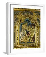 Christ's Descent into Hell, Enamel, Verdun Altar, Begun 1181-Nicholas of Verdun-Framed Giclee Print