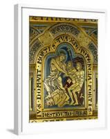 Christ's Descent into Hell, Enamel, Verdun Altar, Begun 1181-Nicholas of Verdun-Framed Giclee Print