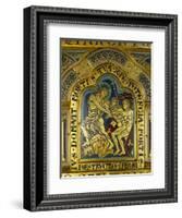 Christ's Descent into Hell, Enamel, Verdun Altar, Begun 1181-Nicholas of Verdun-Framed Giclee Print