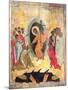 Christ's Descent into Hell, Russian Icon, Novgorod School, Late 14th Century-null-Mounted Giclee Print