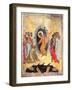 Christ's Descent into Hell, Russian Icon, Novgorod School, Late 14th Century-null-Framed Giclee Print