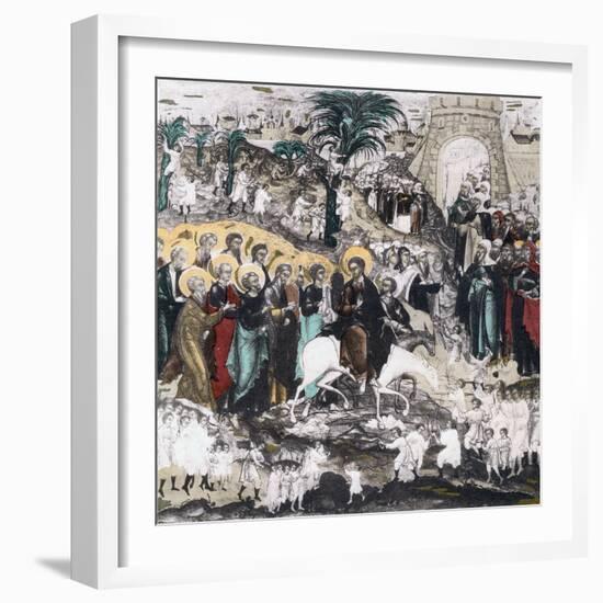 Christ's Entrance into Jerusalem, 16th Century-null-Framed Giclee Print